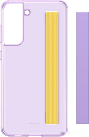 Чехол Samsung Slim Strap Cover S21 FE (фиолетовый)