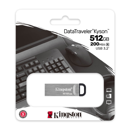 Флэшка Kingston Kyson 512GB USB 3.2 Gen 1 DTKN/512GB