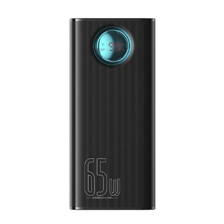 Внешний аккумулятор Baseus Amblight Digital Display Fast Charge Power Bank 65W 26800mAh (черный)