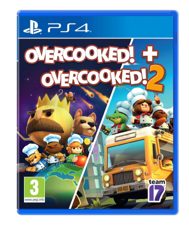 Overcooked + Overcooked 2 для PS4 (английская версия)