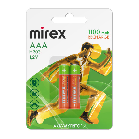 Аккумулятор Mirex AAA 1100mAh HR03-11-E2 (2 шт)