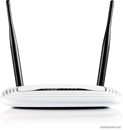 TP-Link 300Mbps Wireless N Router,  Mediatek, 2T2R, 2.4GHz, 802.11b/g/n, 1 10/100Mbps WAN + 4 10/100Mbps LAN ports, 2 fixed 5dBi antennas