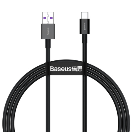 Кабель Baseus Superior Series Fast Charging Data Cable USB to Type-C, 66W, 1м, черный