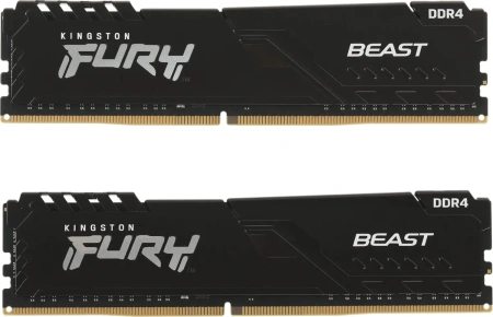 Оперативная память Kingston 2x16GB FURY Beast DDR4 KF432C16BBK2/32 (3200МГц, XMP)
