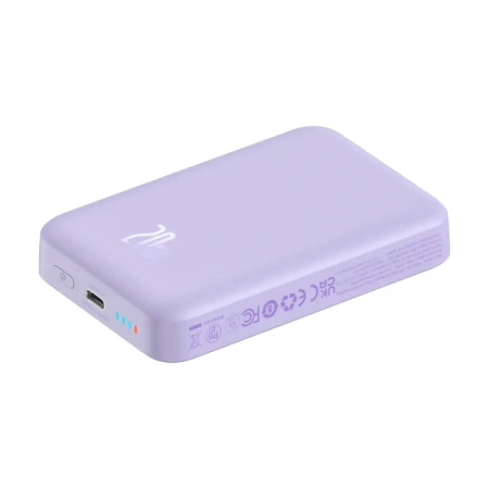 Внешний аккумулятор Baseus Magnetic Mini Air 10000mAh PPCXM10A (20W, сиреневый)