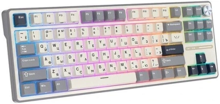 Клавиатура Royal Kludge R87 Pro Half Grey (RK Brown)