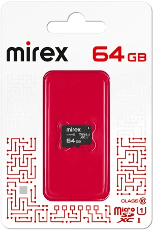 Карта памяти Mirex 64GB microSDXC 13612-MC10SD64
