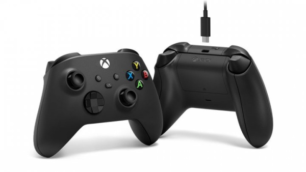 Беспроводной контроллер Xbox Carbon Black (EU version, model 1914) + USB-С Cable