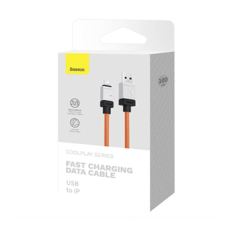 Кабель USB Type-A - Lightning Baseus CoolPlay Fast Charging CAKW000407 (USB 2.0, 1м, оранжевый)