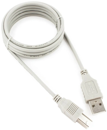Кабель Cablexpert Type-A/Type-B (USB2.0, 1.8м, серый)
