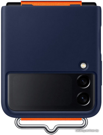 Чехол Samsung Silicone Cover with Strap для FLIP3, Navy