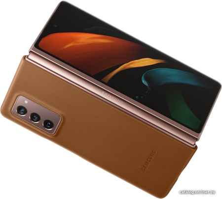Чехол Samsung Leather Cover для FOLD2, Brown