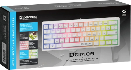 Клавиатура Defender Deimos GK-303 (белый)
