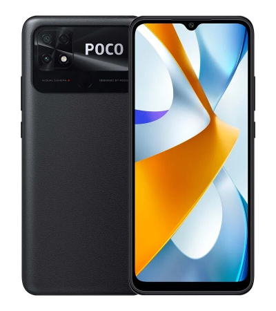 Смартфон POCO C40 4GB/64GB Power Black EU (220333QPG)