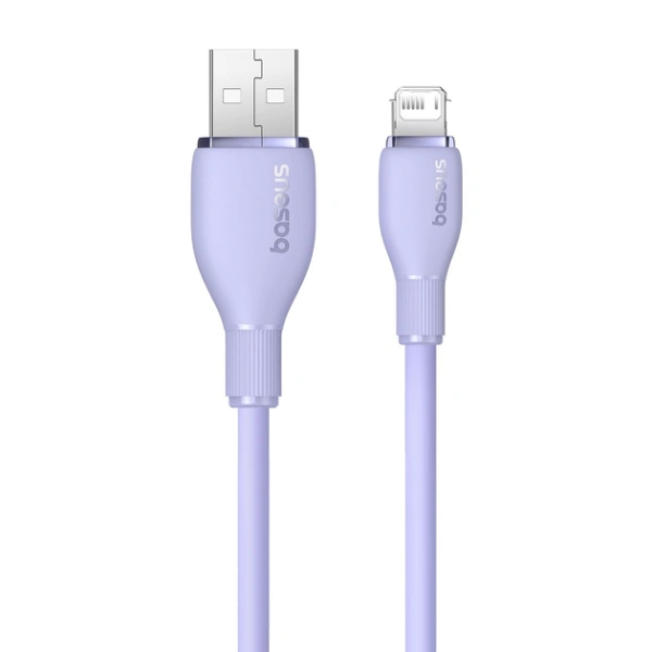 Кабель USB Type-A - Lightning Baseus Pudding Fast Charging (USB 2.0, 2м, фиолетовый)