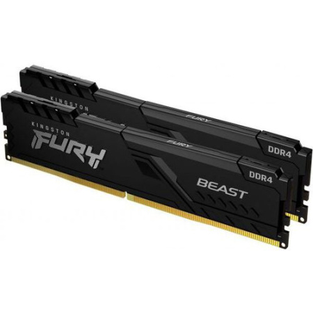 Оперативная память Kingston 2x8GB FURY Beast DDR4 KF432C16BBK2/16 (3200МГц, XMP)