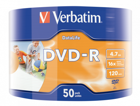 DVD-R диск Verbatim 4.7Gb 16x 43793 (50 шт.)