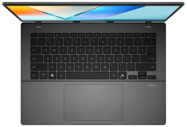 Ноутбук ASUS Vivobook S14/ S3407CA-LY104/ U5-225H/ 14 WUXGA 16:10 IPS-level AG 300nits/ UHD/ 16GB/ 512GB/ DOS/ мышь + рюкзак/ Matte Gray