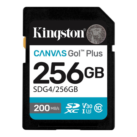 Карта памяти Kingston 256GB Canvas Go! Plus SDXC SDG4/256GB
