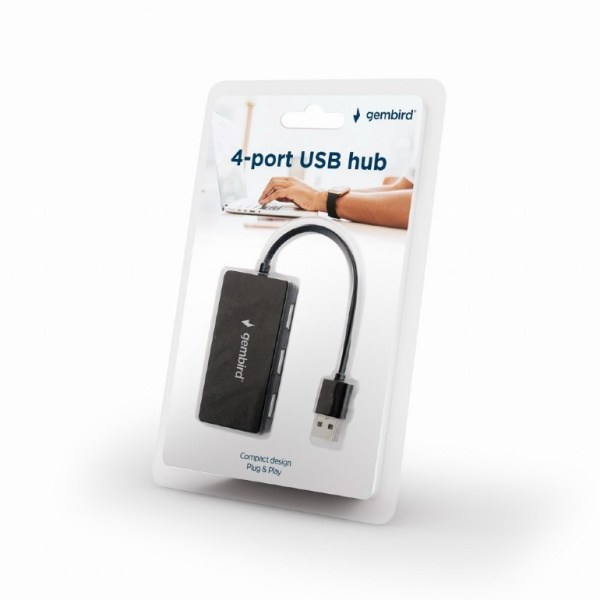 USB-Концентратор Gembird UHB-U2P4-03, 4 порта USB 2.0