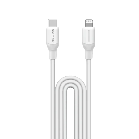 Кабель Momax 1-Link Flow CL DL53W (Type-C/Lightning, 1.2м, белый)