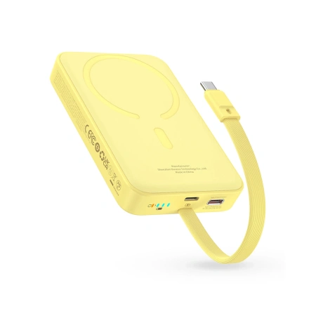 Внешний аккумулятор Baseus Magnetic Fast Charge Power Bank Type-C Edition 30W 10000mAh (желтый)