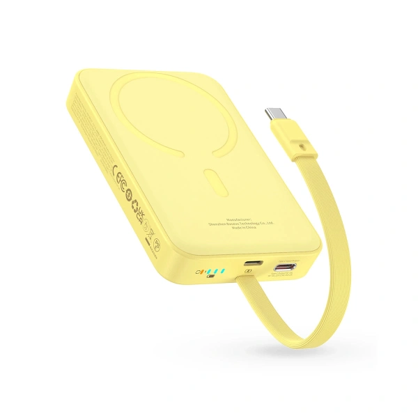 Внешний аккумулятор Baseus Magnetic Fast Charge Power Bank Type-C Edition 30W 10000mAh (желтый)
