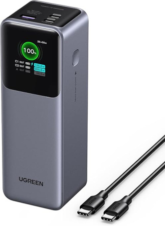 Портативное зарядное устройство Ugreen PB722 25000mAh (серый)