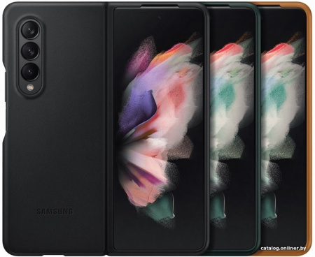 Чехол Samsung Leather Cover для FOLD3, Green