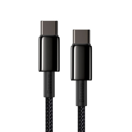 Кабель Baseus Tungsten Gold Fast Charging Data Cable, 100W, 2м, черный