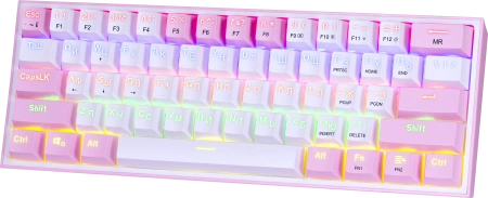 Клавиатура Redragon Fizz 70672 (розовый\белый)