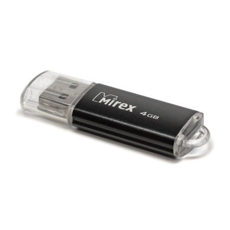 Флешка 4GB USB Flash Mirex UNIT (Черный) 13600-FMUUND04