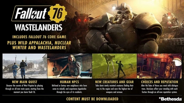 Fallout 76 Wastelanders для PS4 (русские субтитры)