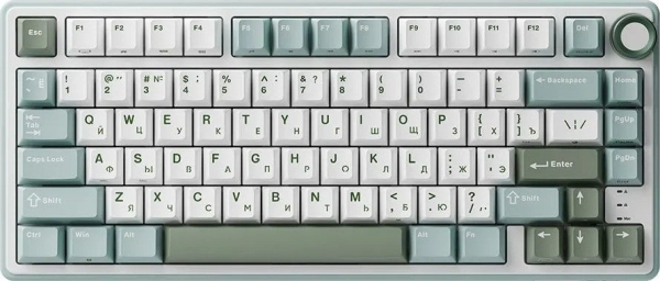 Клавиатура Royal Kludge R75 RGB Sky Cyan (RK Silver)