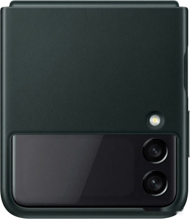 Чехол Samsung Leather Cover для Samsung Galaxy Z Flip3 (зеленый)