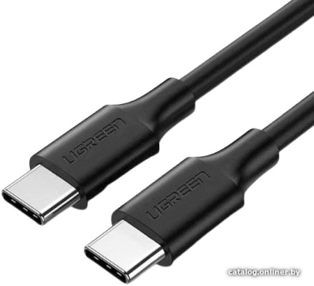 Кабель Type-C UGREEN US286 USB-C to USB-C 2.0 3A 1.0м черный 50997