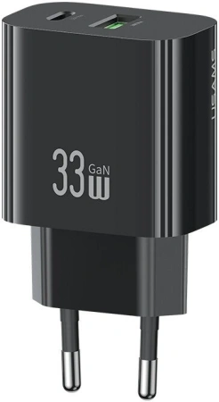Сетевое зарядное Usams CC317 T65 33W (черный)