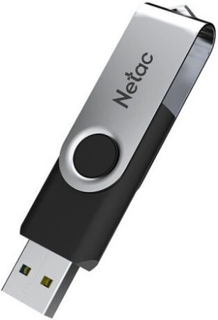 Флешка Netac U505 32GB USB 3.2 NT03U505N-032G-32BK (серебристый/черный)