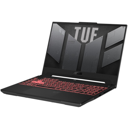 Ноутбук ASUS TUF Gaming A15/ FA507NUR-LP044/ R7-7435HS/ 15.6 FHD AG Value IPS-level 16:9 144Hz/ RTX 4050 6GB/ 16GB/ 512GB/ DOS/ noODD/ Mecha Gray