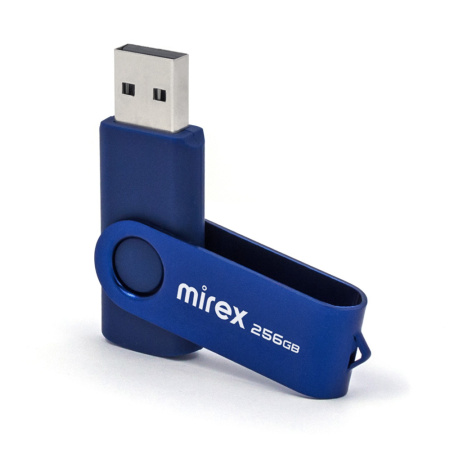 Флешка 256GB USB 2.0 FlashDrive Mirex SWIVEL DEEP BLUE