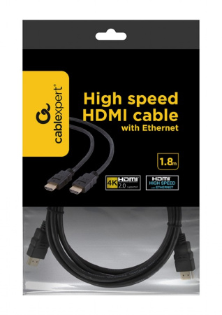 Кабель HDMI Cablexpert CC-HDMI4-6 (1.8м, черный)