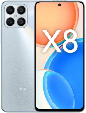 Смартфон HONOR X8 6GB/128GB Titanium Silver (TFY-LX1)