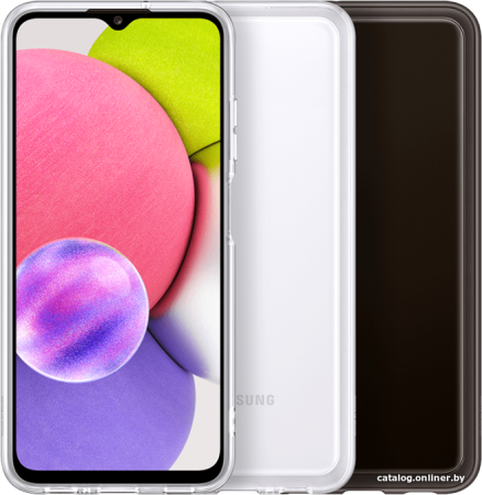 Чехол Samsung Soft Clear Cover для A03s, прозрачный