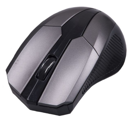 Мышь беспроводная Ritmix RMW-560, оптическая, 1 000 dpi, 3 кнопки (черный, серый)