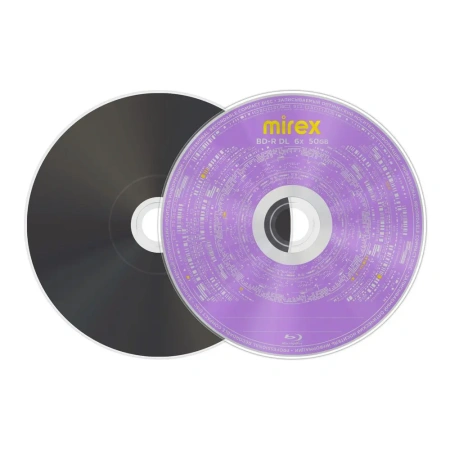 Диск BD-R Mirex Dual Layer 50Gb 6х (1 шт, двухслойный)