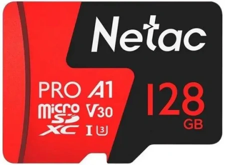 Карта памяти Netac 128GB P500 Extreme Pro MicroSDXC NT02P500PRO-128G-S