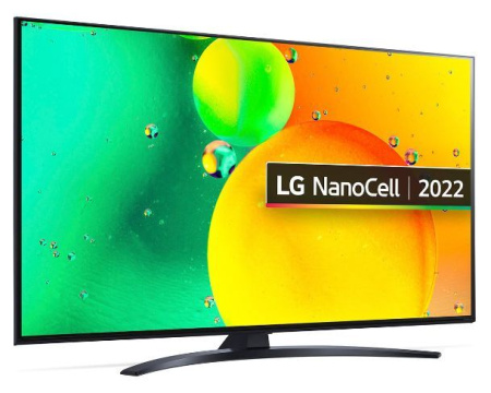Телевизор LG 65NANO766QA, 65", черный, СТБ