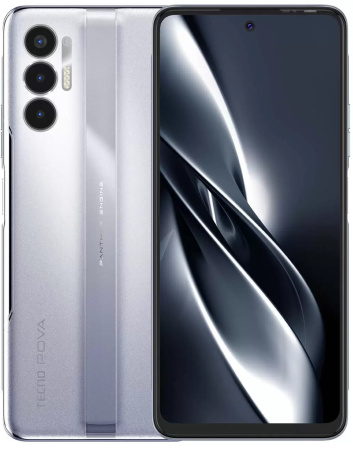 Смартфон TECNO POVA 3 6GB/128GB Tech Silver (LF7n)