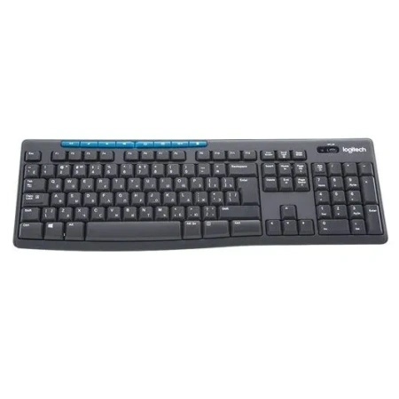 Беспроводная клавиатура + мышь Logitech Wireless Combo MK275 920-007721 (черный/синий)