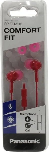 Наушники с микрофоном Panasonic RP-TCM115GCP (Розовый)